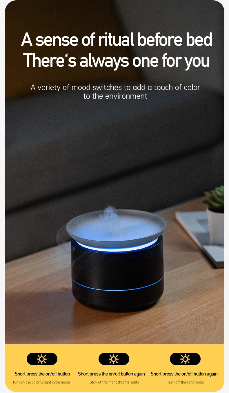 "Tired of stale air? Transform your living space with calming aromas effortlessly."