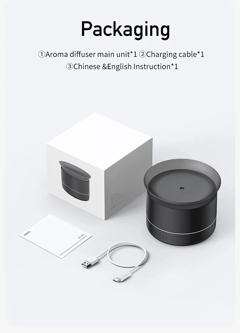 "Tired of stale air? Transform your living space with calming aromas effortlessly."