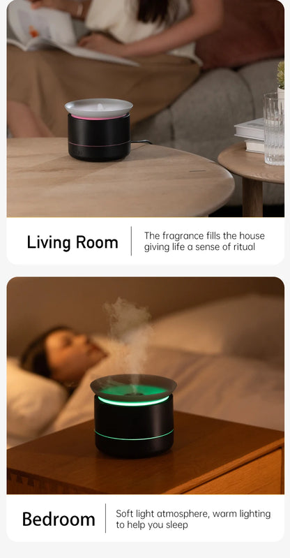 "Tired of stale air? Transform your living space with calming aromas effortlessly."