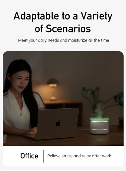 "Tired of stale air? Transform your living space with calming aromas effortlessly."